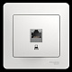 Розетка RJ45 кат.5е белая SE Glossa GSL000181K