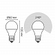 Лампа Gauss A60 10W E27 RGBW+димирование LED 102102410