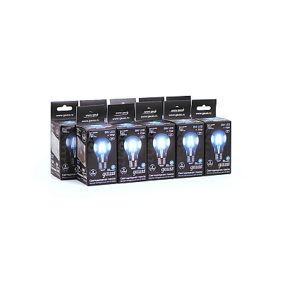 Лампа Gauss Filament А60 8W 780lm 4100К Е27 LED 102802208 (20 шт)