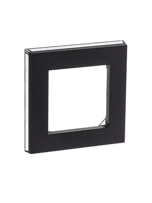Рамка на 1 пост ABB Levit антрацит/дымчатый черный 2CHH015010A6063