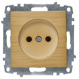 Розетка б/з Zena береза 609-012700-215