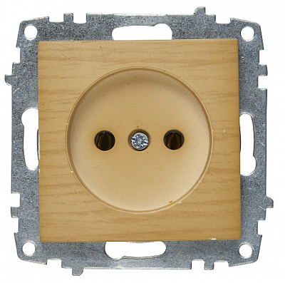 Розетка б/з Zena береза 609-012700-215