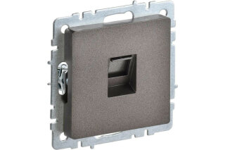 Розетка RJ45 IEK Brite кат.5E РК10-БрТБ бронза BR-K10-1-K45