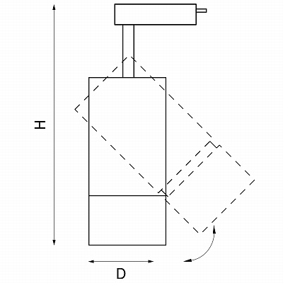 Трековый светодиодный светильник для 1-фазного трека Lightstar Volta 229446