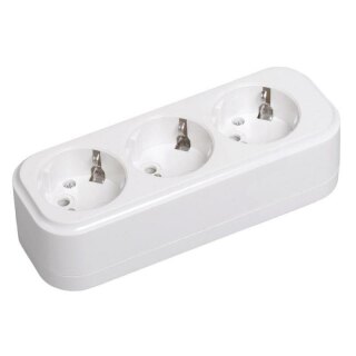 Колодка удлинителя 3-м 16А К03 2P+PE IEK KYP11-16-03-00-Z
