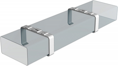 Держатель плоский прямоугольного канала Era 60х120 612ДКП
