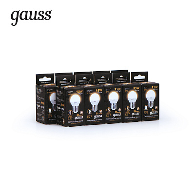 Лампа Gauss Шар 9.5W 890lm 3000K E27 LED 105102110