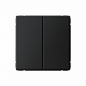 Переключатель 2-клавишный ArtGallery (сх. 6/2) 10AX механизм карбон Schneider Electric GAL001065