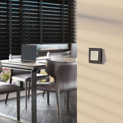 Выключатель двухклавишный Werkel слоновая кость a062573