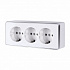 Розетка тройная с заземлением и шторками Werkel Gallant W5073101 белая a051594