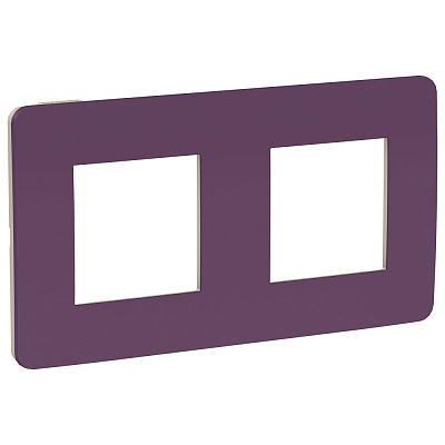 Рамка для розетки на 2 поста лиловая SE Unica Studio NU280415