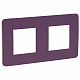 Рамка для розетки на 2 поста лиловая SE Unica Studio NU280415