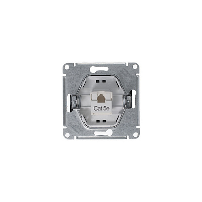 Розетка RJ45 кат.5е антрацит SE Glossa GSL000781K