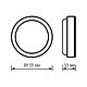 Точечный накладной светильник Gauss HALL 15W 1200lm 6500K 200-240V IP40 LED 193411315
