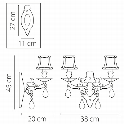Бра Osgona Fiocco 701621