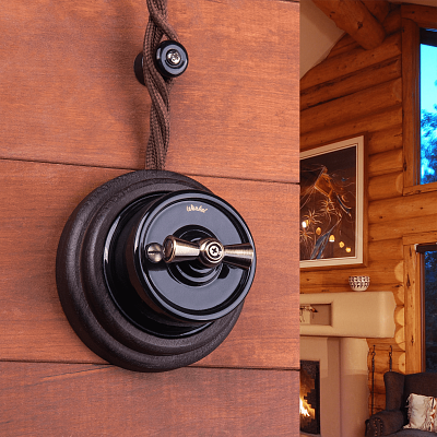 Переключатель одноклавишный Werkel W5612008 черный a051454