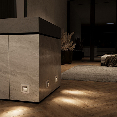 Встраиваемая LED подсветка Werkel серебряные a062472