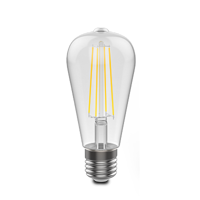Лампа Gauss Filament ST64 10W 970lm 4100К Е27 LED 157802210