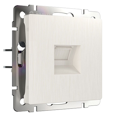 Телефонная розетка RJ-11 Werkel перламутровый рифленый a040903