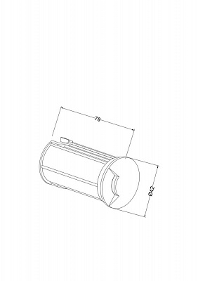 Ландшафтный светодиодный светильник Maytoni Flash O044DL-L1S3K
