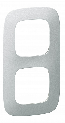 Рамка на 2 поста универсальная алюминий Legrand Valena Alure 754392