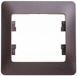 Рамка на 1 пост шоколад SE Glossa GSL000801