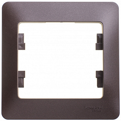 Рамка на 1 пост шоколад SE Glossa GSL000801