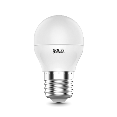 Лампа Gauss Elementary Шар 8W 540lm 4100K Е27 LED 53228 (2 шт)