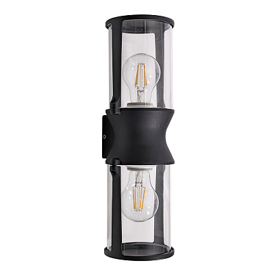 Уличный настенный светильник Arte Lamp Minchir A8306AL-2BK