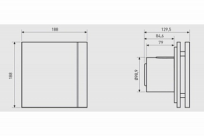 Вентилятор Soler&Palau SILENT-100 CZ IVORY DESIGN-4C RE 03-0103-165