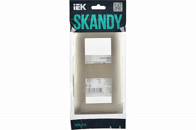 Рамка для розетки на 2 поста шампань SKANDY SK-F02Sh IEK