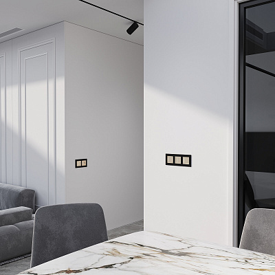 Сенсорный выключатель двухклавишный с Wi-Fi Werkel шампань a064146