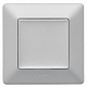 Лицевая панель для выключателей одноклавишных алюминий Legrand Valena Life 755002