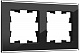 Рамка на 2 поста IEK Brite РУ-2-2-БрЧ BR-M22-G-K02