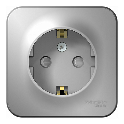 Розетка SE Blanca алюминий BLNRA011103