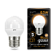 Лампа Gauss Шар 6.5W 520lm 3000K E27 LED 105102107 (12 шт)