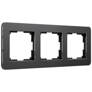 Рамка на 3 поста Werkel Platinum W0032608 черный алюминий a059216