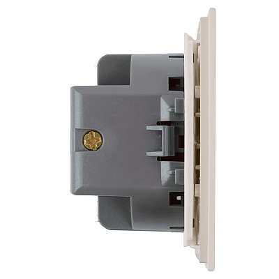 Выключатель 1-клавишный самовозвратный (механизм), STEKKER Мия, 250В, 10А, RSW10-3112-08, пудровый жемчуг