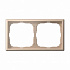 Рамка для розетки на 2 поста ArtGallery песочный SE GAL001202