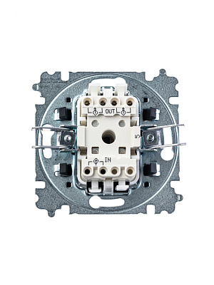 Выключать двухклавишный ABB Levit слоновая кость/белый 2CHH590545A6017