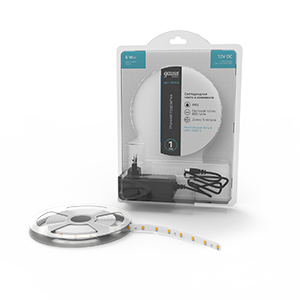 Лента Gauss Basic в комплекте LED 2835/60 12V 6W/m 600lm/m 4000K 8mm IP65 5м 1/50 BT014