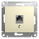 Розетка RJ11 бежевая SE Glossa GSL000281T