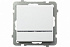 Выключатель одноклавишный с/п Ospel Sonata белый LP-1RS/m/00