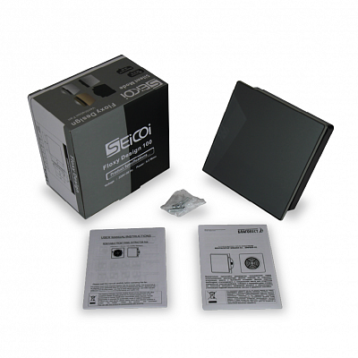 Вентилятор накладной вытяжной Seicoi Floxy Design 100 21-0007-569 Grey glass SMAD04-01G серый