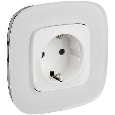 Рамка на 1 пост универсальная белое стекло Legrand Valena Alure 755541