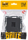 Розетка RJ45 IEK Brite кат.5E РК10-БрГ графит BR-K10-1-K53