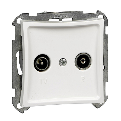 Розетка TV-R оконечная 8dB белый SE Duet WDE000197