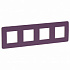 Рамка на 4 поста лиловая SE Unica Studio NU280815