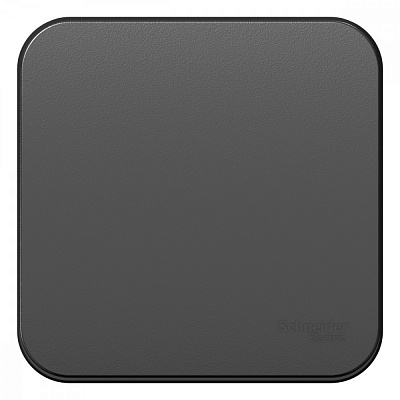 Выключатель одноклавишный антрацит SE Blanca BLNVA101016