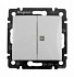 Выключатель двухклавишный с индикацией белый Legrand Valena Classic 774445